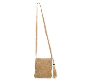 Hadley Wren Woven Straw Crossbody Bag