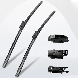Glamgelz Ultra Quiet Frameless Wipers Blades - OEM Quality, wiper champion,heavy rain wipers,Streak-Free | 3 Adapters, Fits 99% Vehicles, All-Season universal quiet windshield wipers,Easy Install,Car Parts,Auto Parts