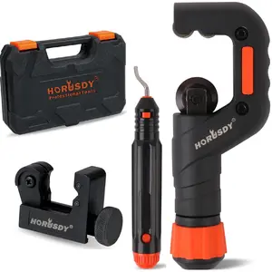HORUSDY Tube Cutter Tool - Heavy Duty Pipe Cutter Tool 3/16" - 2"OD - Mini Tubing Cutter 1/8" - 7/8", for Copper, PVC Pipes and Thin Stainless Steel Tube home improvement professional hand repair tool automotive mechanic men gift cable cutter
