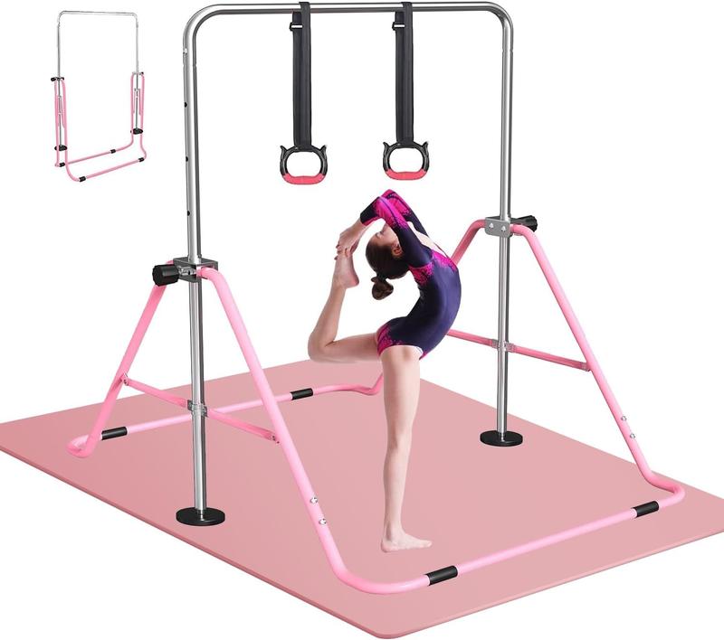 Gymnastics Bar for , Adjustable Height Gymnastic Horizontal Bars,Junior  Bar  Folding  Monkey Bars for  Using