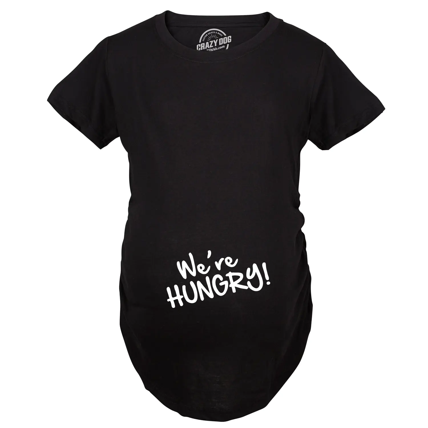 Maternity We're Hungry Funny Baby Bump Pregnancy Announcement T shirt Funny Graphic Maternity Tee Cute Pregnancy Tees With Plus Sizes Pregnant Funny Food Short Sleeve Maternity Shirts