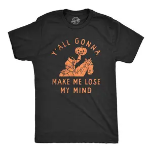Mens Funny Halloween Shirts Spooky Scary October Tees for Guys Mens Funny T Shirts Cool Vintage Fashion T-Shirt Gift Classic Menswear Halloween Apparel for Men Novelty Tees for Guys