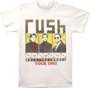 Rush Men's Roll The Bones 1992 Tour Slim Fit T-Shirt