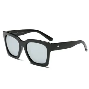 Men's Women's Muti-color Polarized Sunglasses Black Square Lens UV400