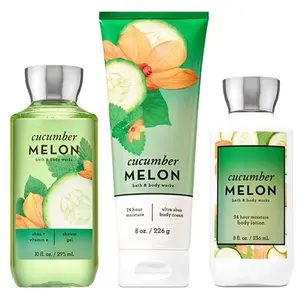 FLASH SALE - Bath & Body Works Signature Collection Cucumber Melon Gift Set ~ Body Cream ~ Shower Gel & Body Lotion. Lot of 3