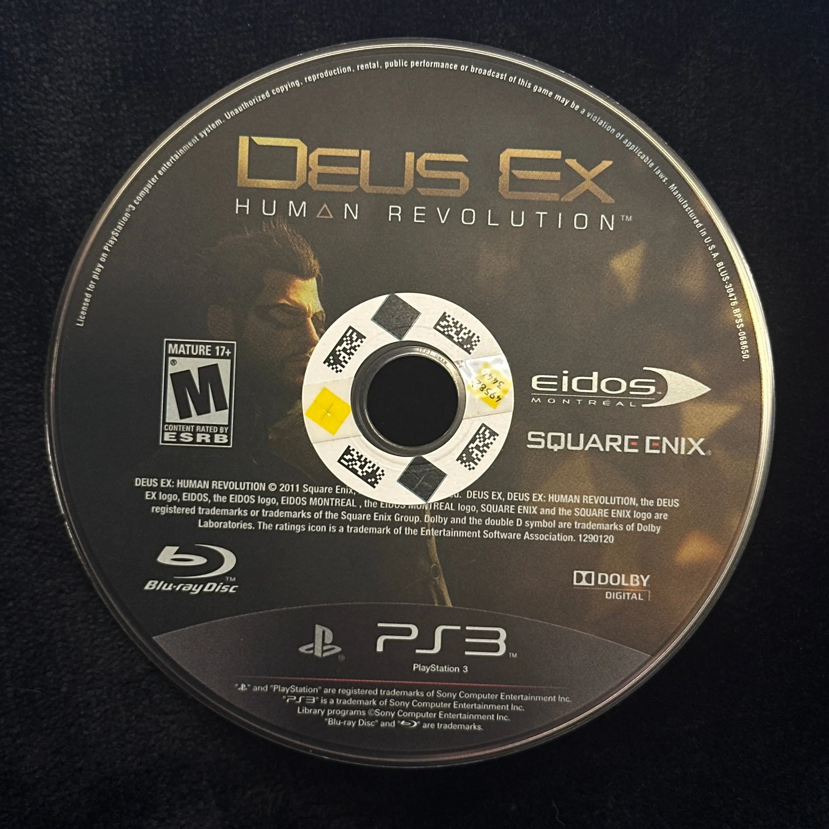 Deus Ex Human Revolution for PlayStation 3 (Loose Disc)