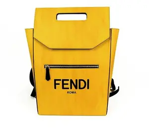 Pre-owned FENDI leather Backpacks Motif All Backpack
