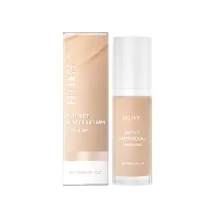 Perfect Matte Serum Foundation - Long-Lasting Nourishing Facial Liquid  Foundation with Silky Matte Finish Concealer Makeup Case Coverage Skincare Cosmetic Radiant Intensive