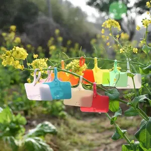 100pcs Garden Re-usable Plant Labels Waterproof T-type Sign Tags Plastic Markers Record Plate Flower Vegetables Potted Stakes