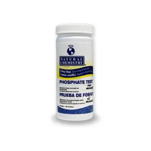 Natural Chemistry Phosphate Check Kit - 100 Tests, Easy-Read Results, Aquatic Water Quality Assessment Tool with Test Strips