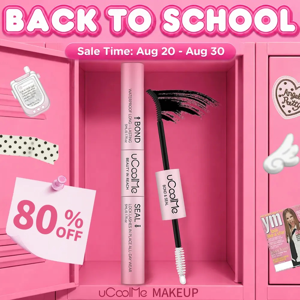 uCoolMe Lashes [Black Glue]  [White Glue]  2In1 Bond & Seal Waterproof Glue For Lashes Cluster Strong Hold For Beginner Friend Makeup Glue Hold For Beginner Friend Makeup Glue #tiktokshopbacktoschool