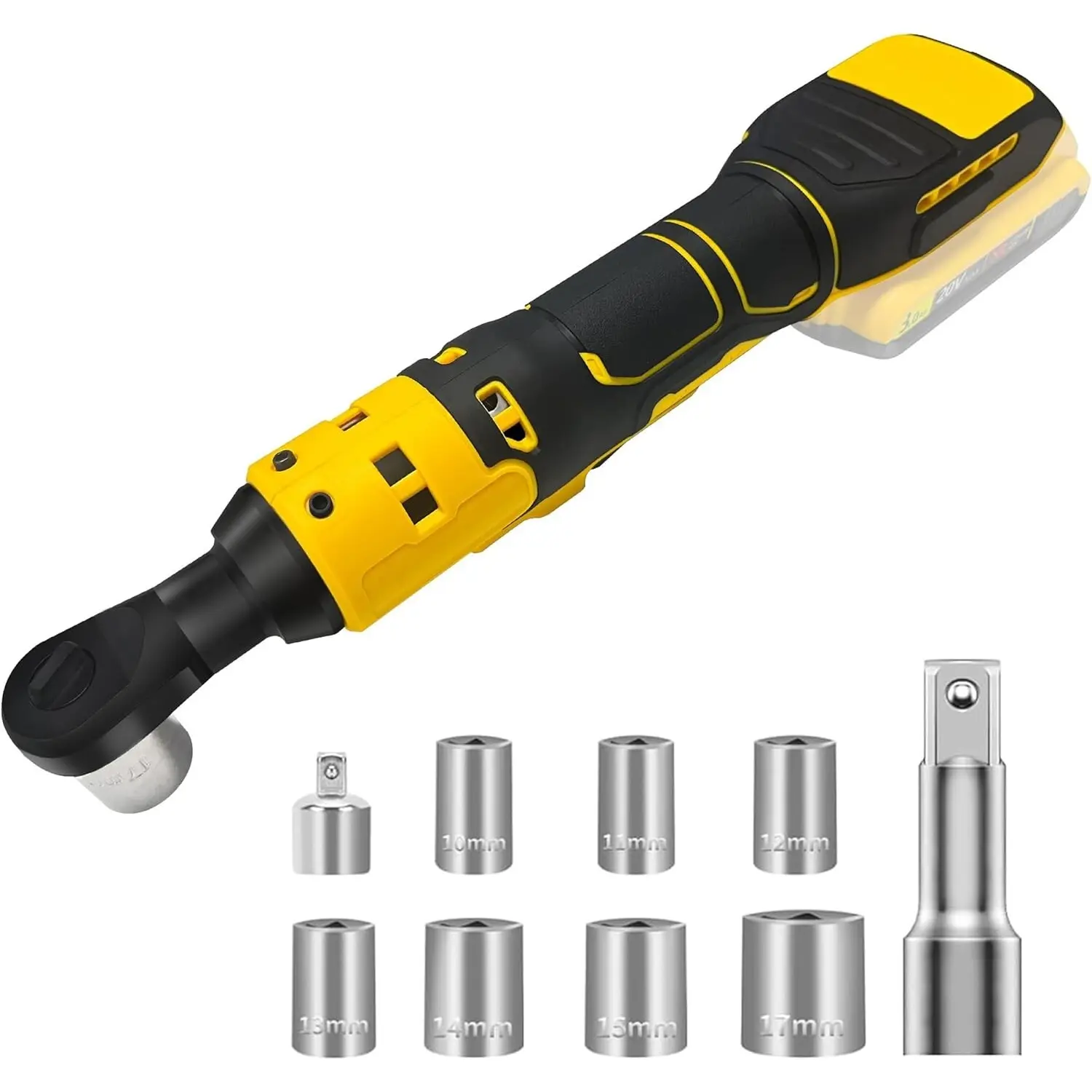 Electric Ratchet Wrench – Works with DeWalt 20V Max DCB Series Batteries | Tool Only | Variable Speed & Forward/Reverse Switch | Perfect for Automotive Repair & Construction