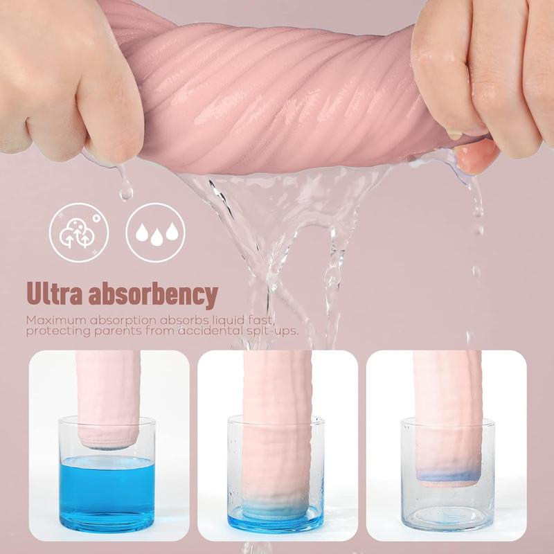 Yoofoss Muslin Wash Cloths Set of 10 Pack for Boys and Girls - 100% Cotton Baby Bath Face Towel Washcloths, Large 20''X10'' Super Soft and Absorbent