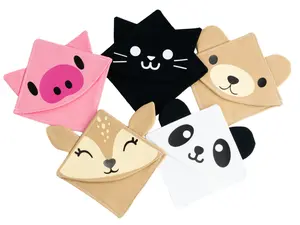 Handmade Animal Corner Bookmark / Christian stationery, handmade bookmark, cat, pig, panda, deer, fawn, gift for reader friends, children book mark