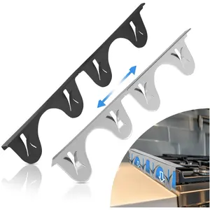 Stainless Steel Stove Gap Cover, Adjustable Size 13.8 Inch to 27.5 Inch, Kitchen Stove Gap Filler, Heat Resistant Easy Clean