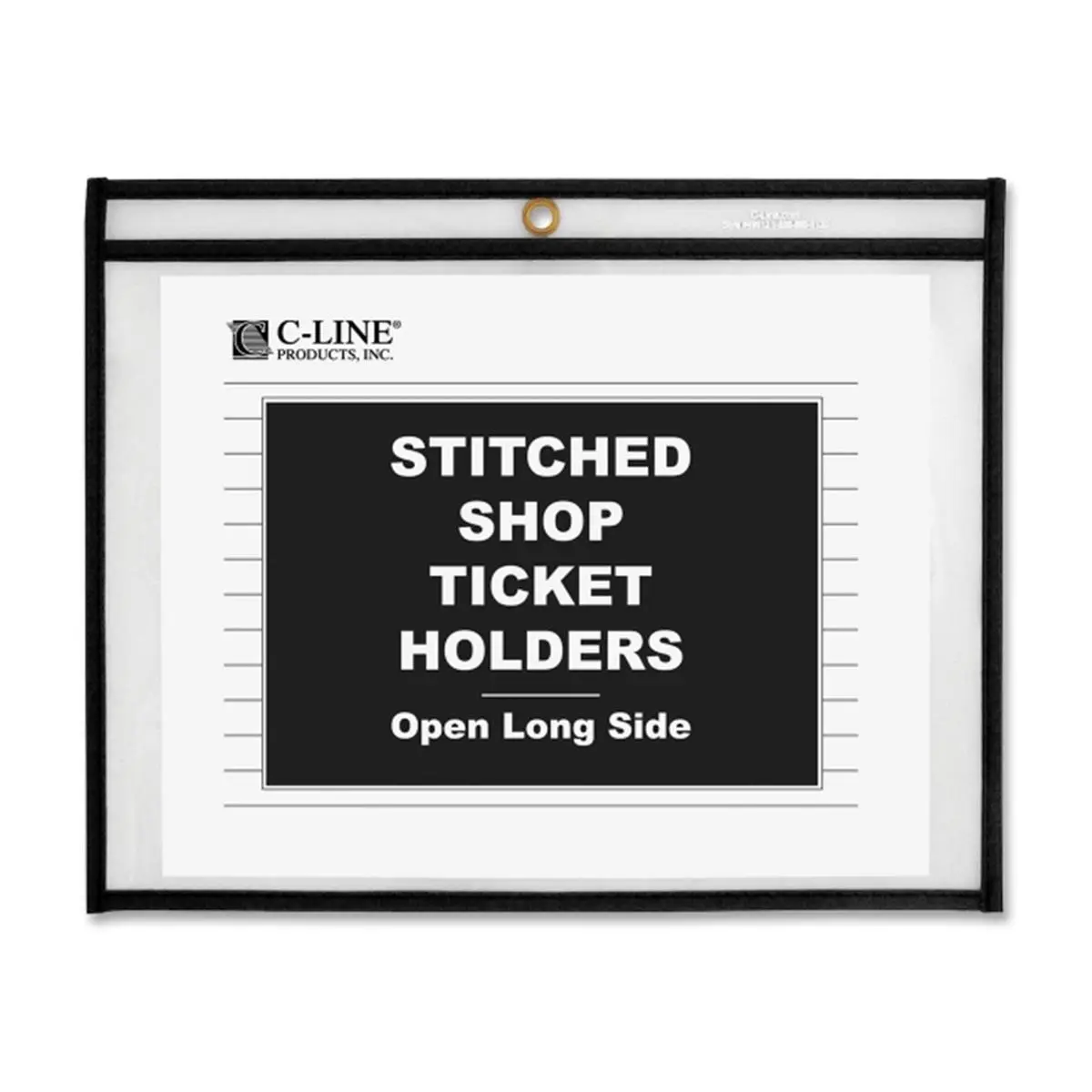 C-LINE Side Load Stitched Shop Ticket Holders, Desk Organizer Tidy, Stationery Storage Organizer for Computers & Office Equipment Desk Organization Needs, Desk Accessories