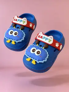 Baby Holes Shoes Cute Monster Coal Ball Decoration Soft Sole Breathable Anti-Slip Unisex Summer Closed-Toe Slippers