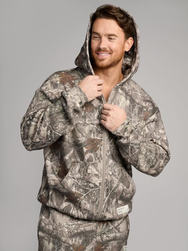 Unisex Camo Zip Hoodie – Full Zipper Hoodie for Casual & Outdoor Wear