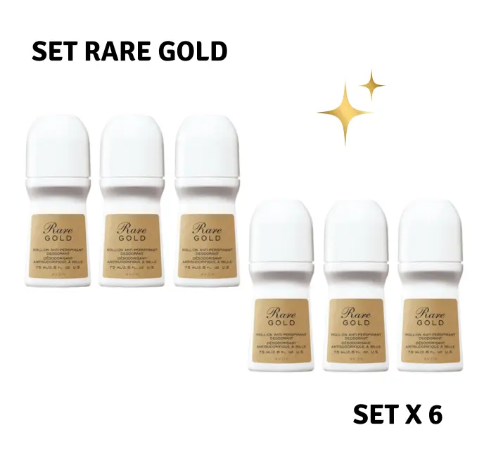 Rare Gold Roll-On Deodorant Set – 6 Pack By AVON