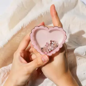 Cute Pink Heart Phone Grip Shaker | Coquette Bow Cupid Phone Holder Angelcore Gift