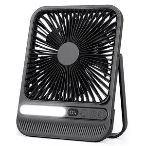 8000mAh Super Desktop Fan for Office,Bedroom and Camping,28H Long Lasting with LED,USB Fan,Quiet Fan