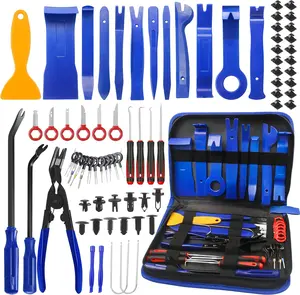 Trim , 120 count  Panel Door Audio  Kit, Auto Clip Pliers Fastener Remover  Tool Set with Storage Bag