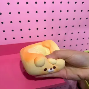 Bear Scone Squishy for Daily Calm, Soft Doughy Texture, Slow Satisfying Rebound, Eases Tension, Moment of Peace, Stress Relief Toy