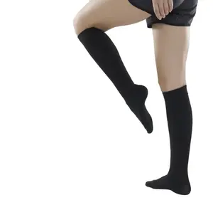 Urban Essentials CircuBoost Athletic Compression Socks 23-32mmHg Graduated Support for Summer Sports Travel & Daily Wear Black Skin Tone
