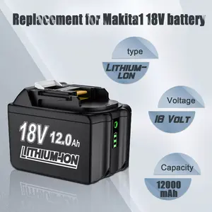 12Ah BL1860B 18V Battery for Makita 18V BL1860 BL1850 LXT LED Indicator NEW
