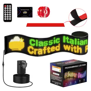 HYPERLITE Scrolling LED Message Sign USB Programmable Display Board Custom Text Marquee Light with App Control for Business Restaurant Event Christmas Decor Multiple Sizes 898mm to 3340mm stockup mothersday