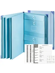 2026 Accordion File Organizer | Pocket Organ Storage Binder | Compatible with Passport Birth Certificate Storage Document Folder | Prevent Lost Files | Office & Home Must - Have