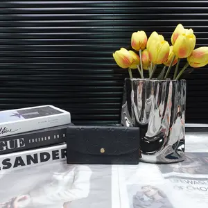 Pre-owned Louis Vuitton Calfskin Small Leather Goods Emilie Black Wallet T10366517