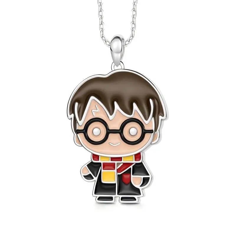 GNOCE Cedric Diggory Charm Necklace from the Harry Potter Collection, Unisex Birthday Cake Pendant, Wizarding World Aesthetic Jewelry Gift, Character, Collectibles, Set, Fashion