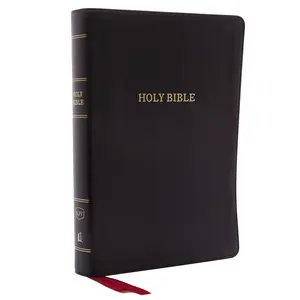 KJV Holy Bible: Giant Print with 53,000 Cross References, Deluxe Black Leathersoft, Red Letter, Comfort Print: King James Version by Thomas Nelson [Leathersoft Book]