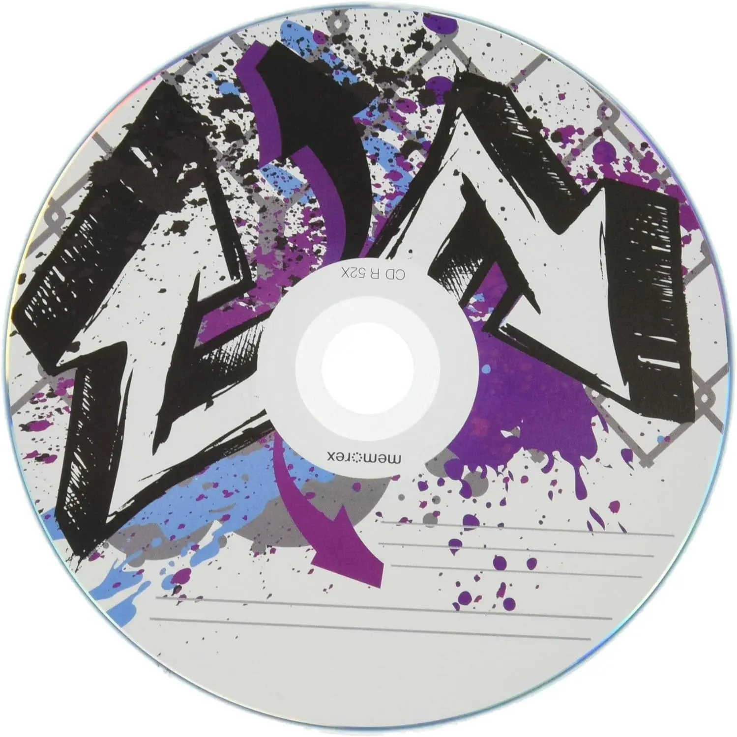 Memorex 52X CD-R 80min 700MB Graffiti Design