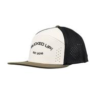 Cream/Black 7-Panel (Embroidered Logo)