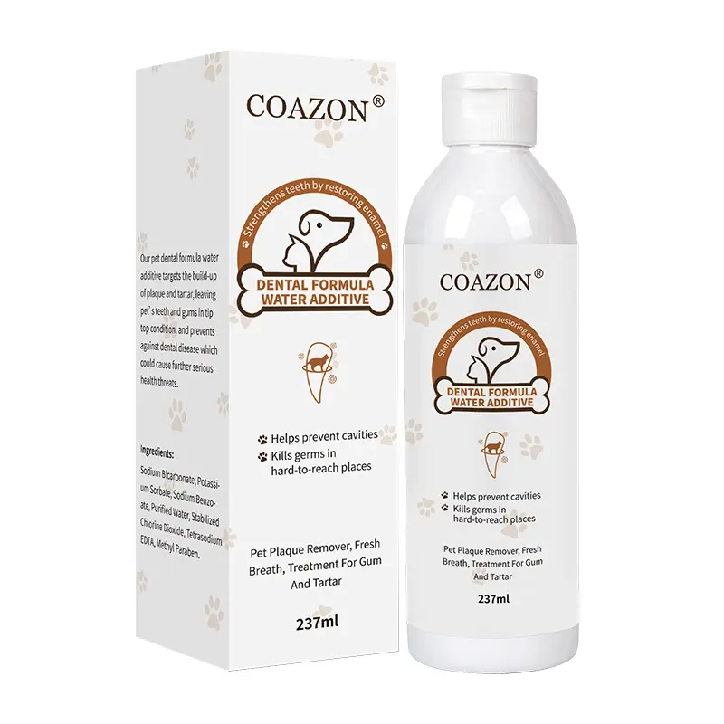 In Stock Pet Mouthwash Dog Cat Oral Cleaning Anti-Halitosis Tartar Pet Tooth Cleaning Water 237ml