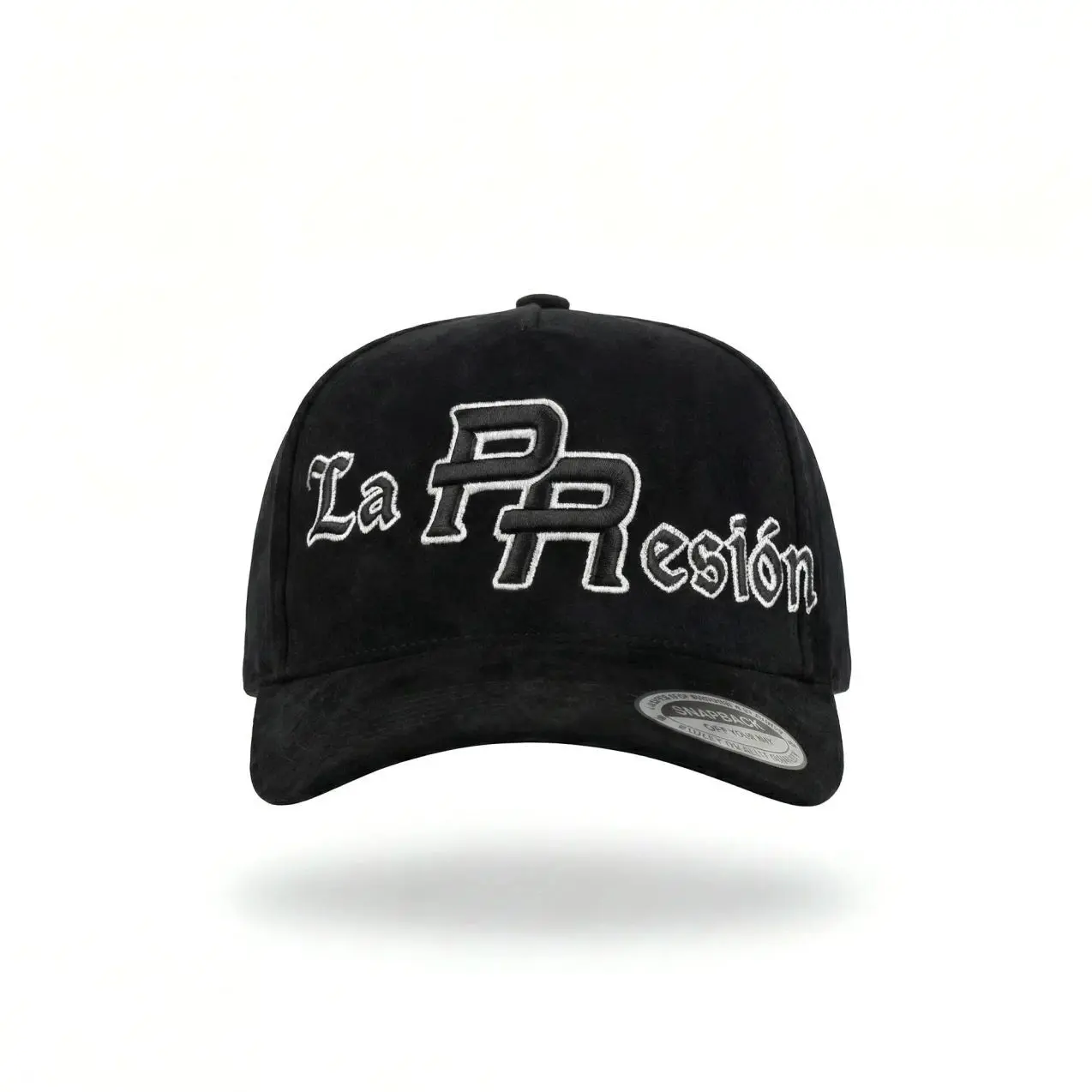 La Presion Suede Snapback Hat, Embroidered Baseball Cap, Adjustable Streetwear Hat, Premium Fashion Cap, Gift for Him