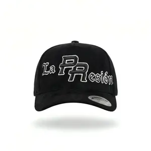 La Presion Suede Snapback Hat, Embroidered Baseball Cap, Adjustable Streetwear Hat, Premium Fashion Cap, Gift for Him