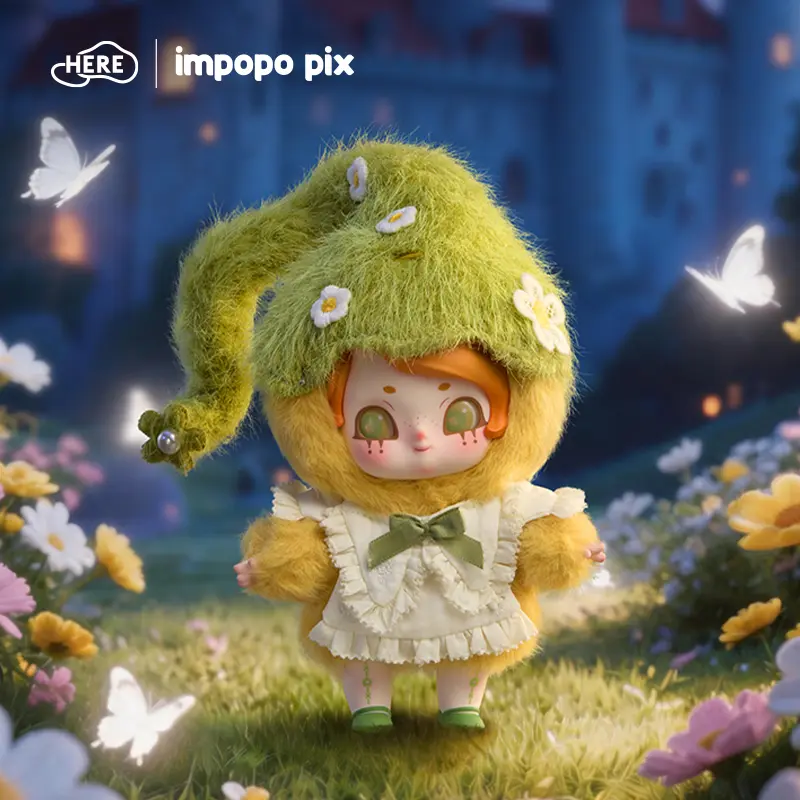 impopo pix-Whispering Night Town Series Plush Figures Blind Box