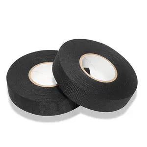 High Temperature Fireproof Felt Tape, Self-Adhesive Velcro Tape for Car Engine Electrical Wiring, 19mm X 200cm, 2-Pack