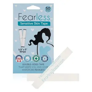 Fashion Tape - Sensitive Skin - Women's Double Sided Tape for Clothing and Body, 50 Count | Fearless
