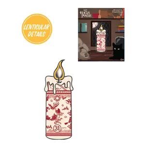 Loungefly: Disney - Hocus Pocus Lenticular Black Flame Candle 3 Inch Collector Box Pin