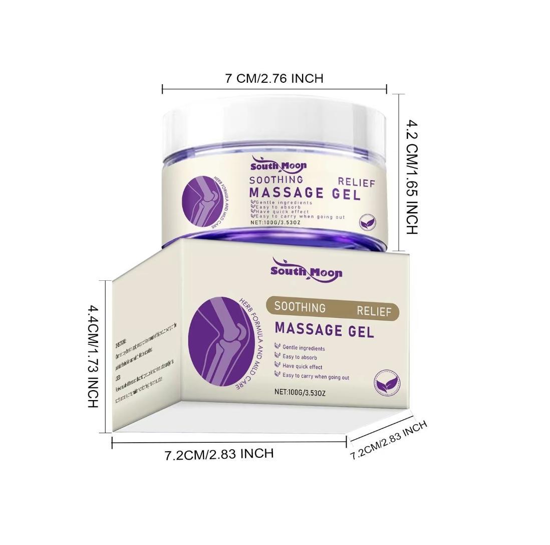 South Moon Purple Joint Relief Gel - Soothing Massage Cream for Knees Back Neck & Hands - Fast-Acting Daily Comfort Formula 100g Gentle Ingredients Easy Absorption Portable Body Care