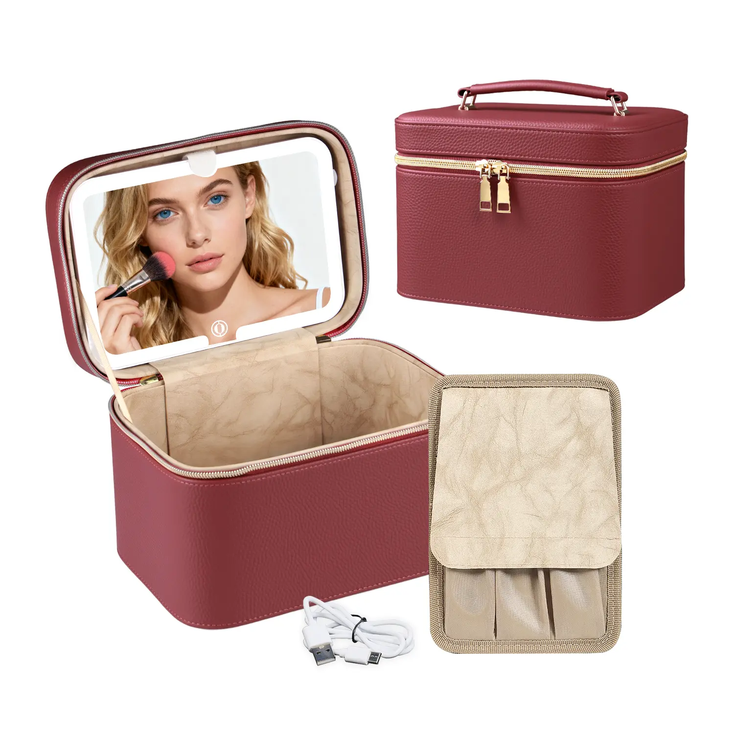 Textured Red | Label-Free