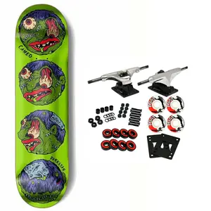 Darkstar Skateboard Complete Cameo Wilson Robles Madballs Chrome R7 8.25" x 31.9"