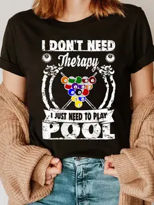 100% Cotton Billiards Pool Shirt, Pool Player And Fans Gift T-Shirt