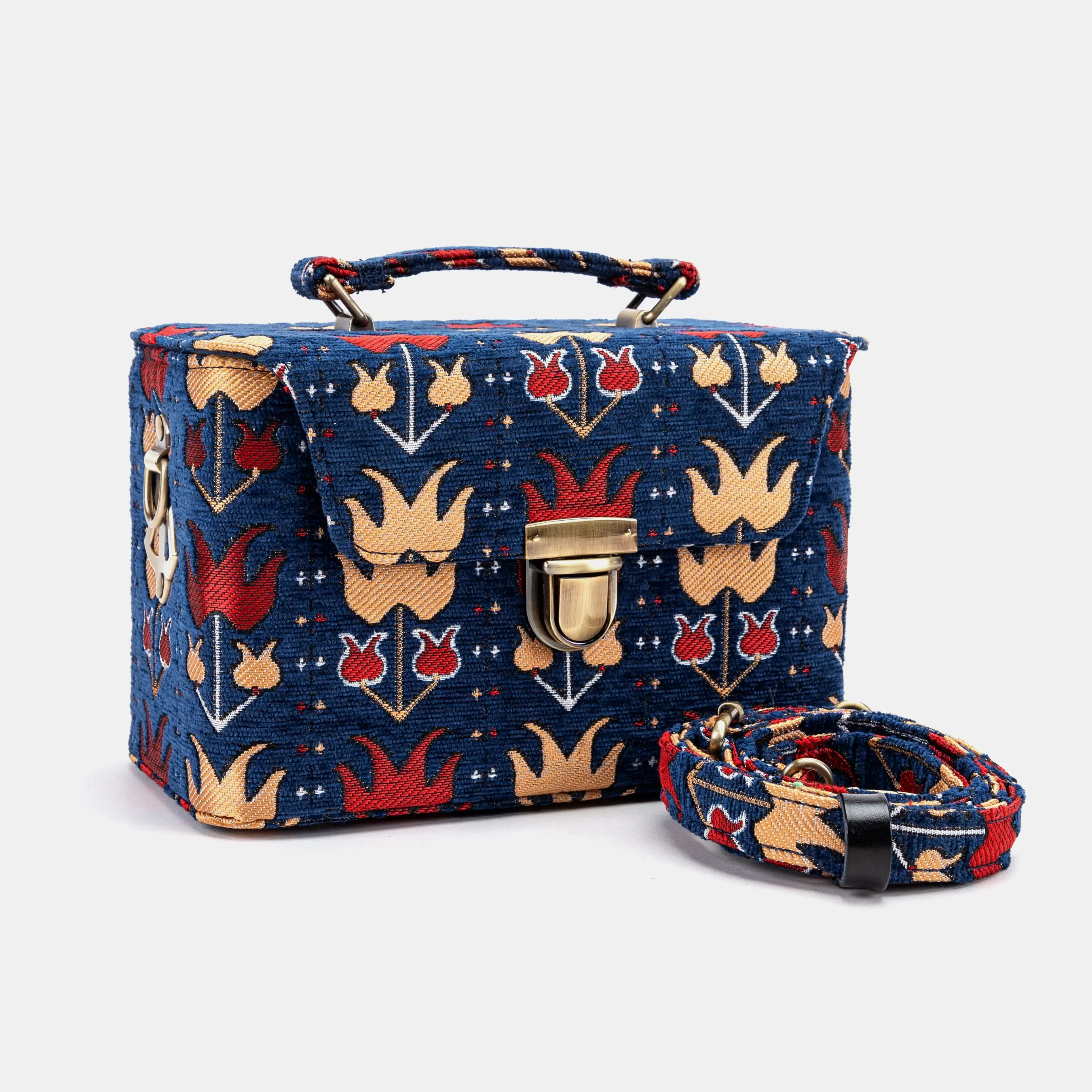 Poppy Bloom Clara Medium Train Case Purse