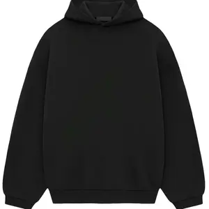 Peak Black Hoodie Men's Loose FitTrendy Streetwear Black Pullover Long Sleeve Fall Outfits2000s Style Fuerza clothing brand