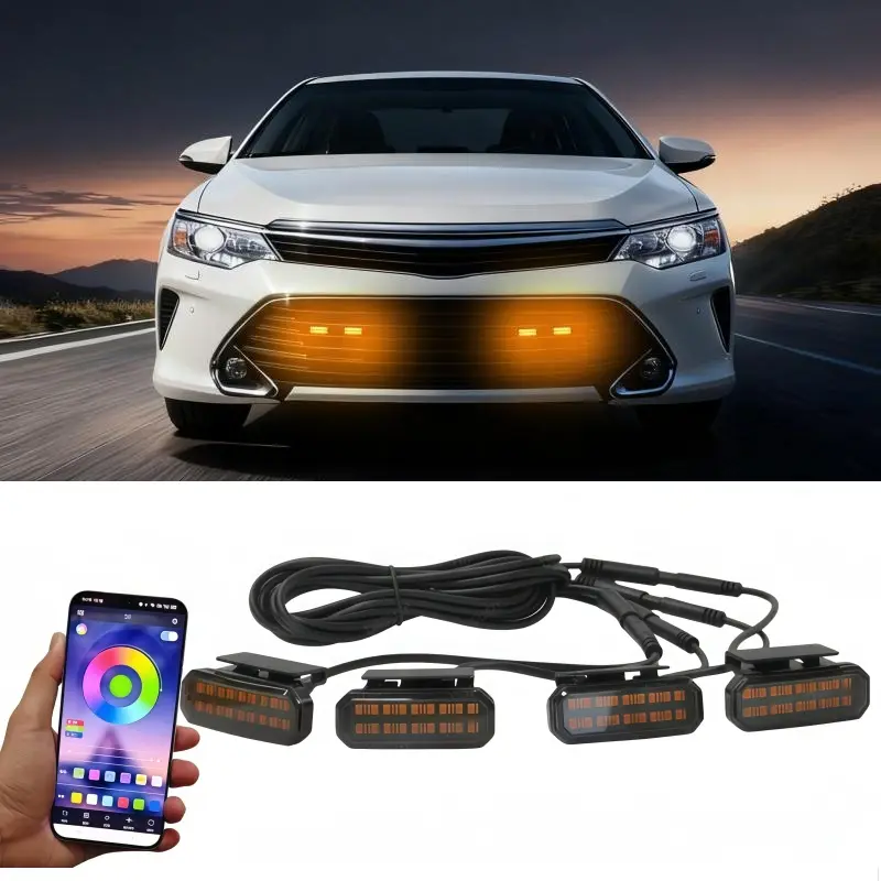 12V LED Front Grille Daytime Running Lights & Wheel Eyebrow Car Lights for Toyota Camry, Led Light